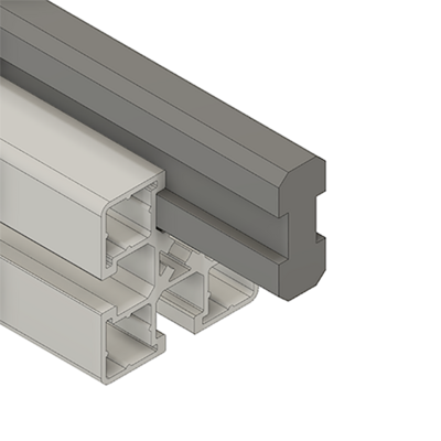 MODULAR SOLUTIONS SLIDE PROFILE&lt;br&gt;DUAL PROFILE GUIDE 32MM, 2M